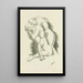 Nu 5 - Nach Auguste Rodin — gerahmtes Bild an der Wand