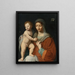 Jungfrau mit Kind - Nach Bernardino Luini — gerahmtes Bild an der Wand