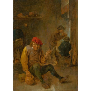After David Teniers - Smoking Peasants Pipe Smokers.webp