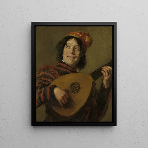 Der Lautenspieler - Nach Frans Hals — gerahmtes Bild an der Wand