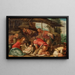 L'Adoration des bergers - Nach Jacopo Da Ponte Bassano — gerahmtes Bild an der Wand