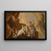 Allegorie der Skulptur - Nach Jacques de Lajoue — gerahmtes Bild an der Wand