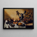 Natur stillleben mit Krabbe und Früchten - Nach Pieter Claesz — gerahmtes Bild an der Wand