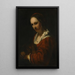 Reproduktion des Gemäldes Junge Frau mit Perlenkette - Nach Willem Drost