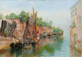 Agnes Brjesson - Scene from a Venetian Canal Sketch.webp