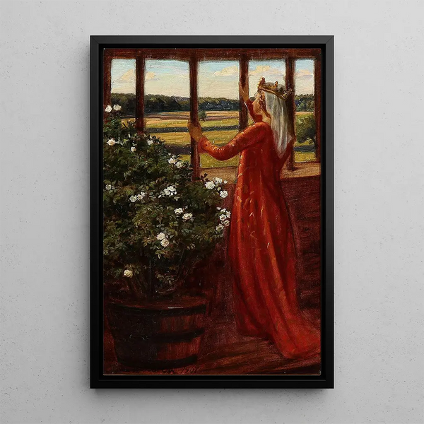 Isolde - Agnes Slott-Møller — gerahmtes Bild an der Wand