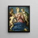 La Sainte Famille avec l'enfant saint Jean-Baptiste - Agnolo Bronzino — gerahmtes Bild an der Wand