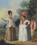 Frauen aus der Karibik mit einem Kind und einem schwarzen Diener - Agostino Brunias — Ansicht des Kunstwerks