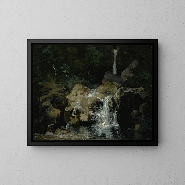 Hommage à Gustave Courbet - Aimé Perret — gerahmtes Bild an der Wand