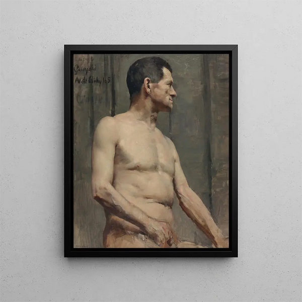 Modell männlich nackt - Akseli Gallen-Kallela — gerahmtes Bild an der Wand