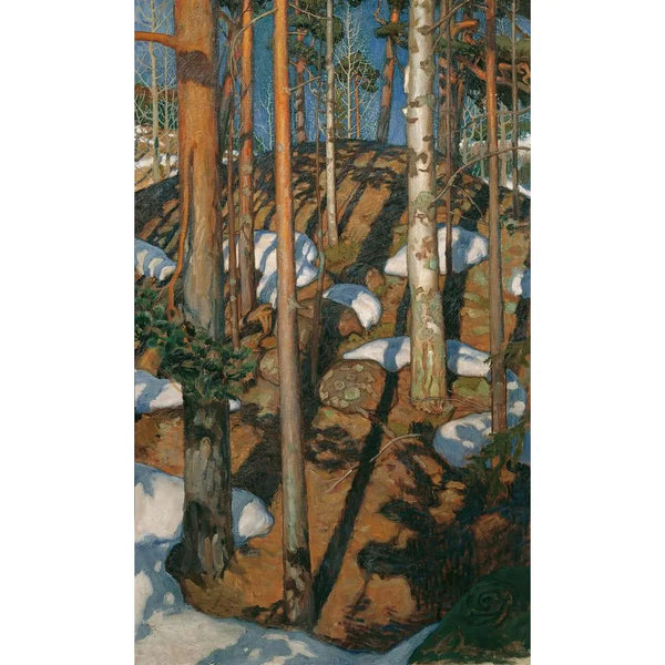 Frühling - Akseli Gallen-Kallela — gerahmtes Bild an der Wand