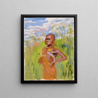 Akseli GallenKallela - Kikuyu In Papyrus Reeds.webp