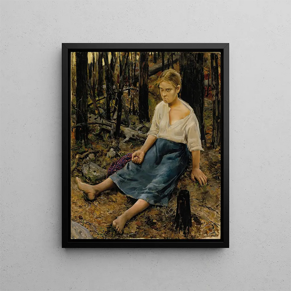 Verloren - Akseli Gallen-Kallela — gerahmtes Bild an der Wand