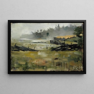 Akseli GallenKallela - Misty Landscape.webp
