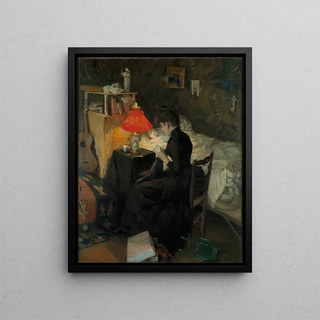 Akseli GallenKallela - Mother with sick child.webp