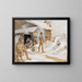 Draußen im Saunabereich - Akseli Gallen-Kallela — gerahmtes Bild an der Wand