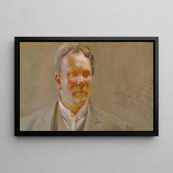 Portrait des Professors E. N. Setl - Akseli Gallen-Kallela — gerahmtes Bild an der Wand