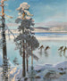 Patineurs sur le lac Ruovesi - Akseli Gallen-Kallela — Ansicht des Kunstwerks