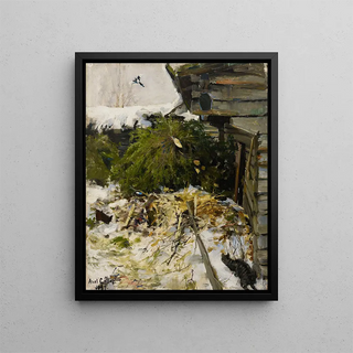 Akseli GallenKallela - Spruces in a Farmyard.webp