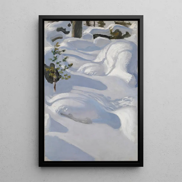 Sonne auf dem Schnee - Akseli Gallen-Kallela — gerahmtes Bild an der Wand