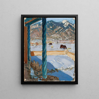 Akseli GallenKallela - Taos Home in Sunlight.webp