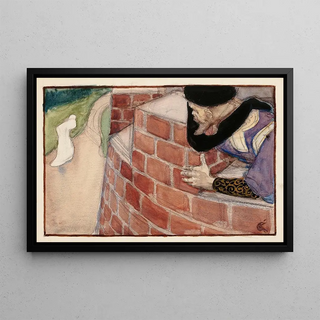 Akseli GallenKallela - The Castle Lord Spying On His Daughter.webp