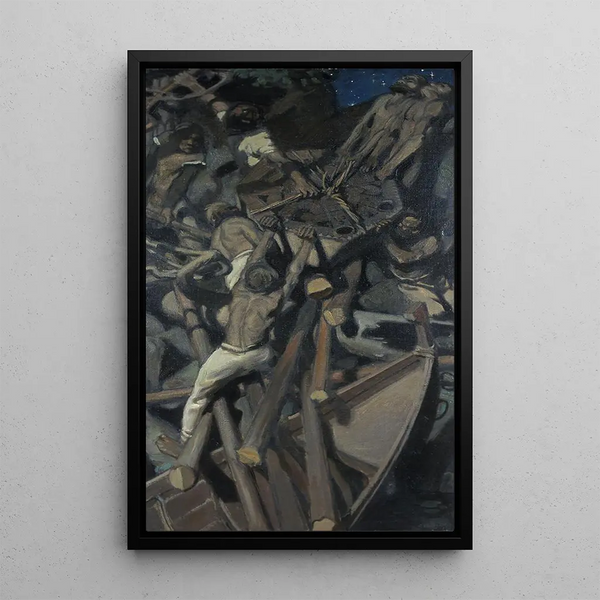 L'enlèvement de Sampo - Akseli Gallen-Kallela — gerahmtes Bild an der Wand