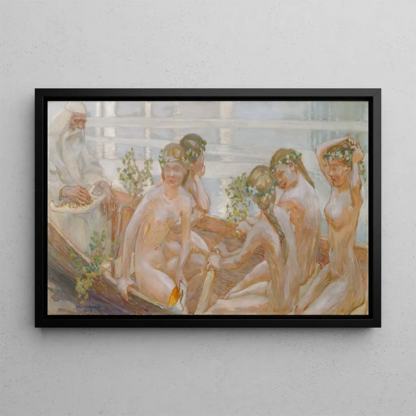 Der Reise von Vinminen - Akseli Gallen-Kallela — gerahmtes Bild an der Wand