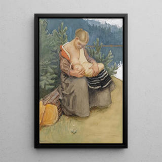 Akseli GallenKallela - iti Ja Lapsi.webp