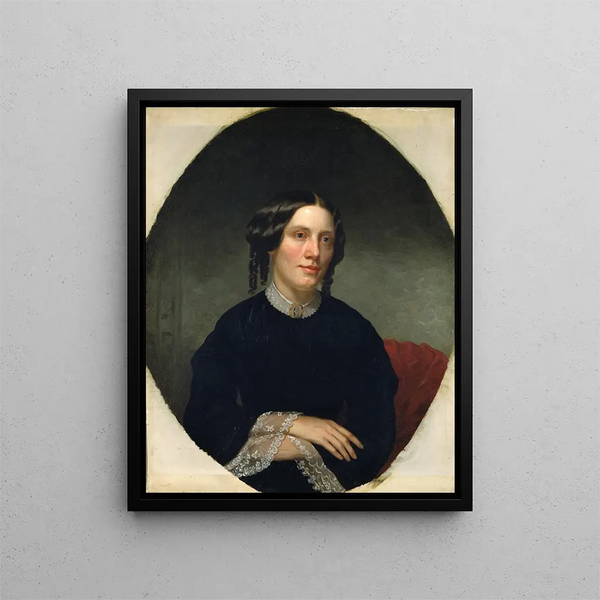 Harriet Beecher Stowe - Alanson Fisher — gerahmtes Bild an der Wand