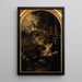 Der Wunder der Brennenden - Albert Alexandre Lenoir — gerahmtes Bild an der Wand