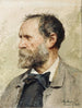 Selbstporträt im Profil nach links - Albert Anker — Ansicht des Kunstwerks
