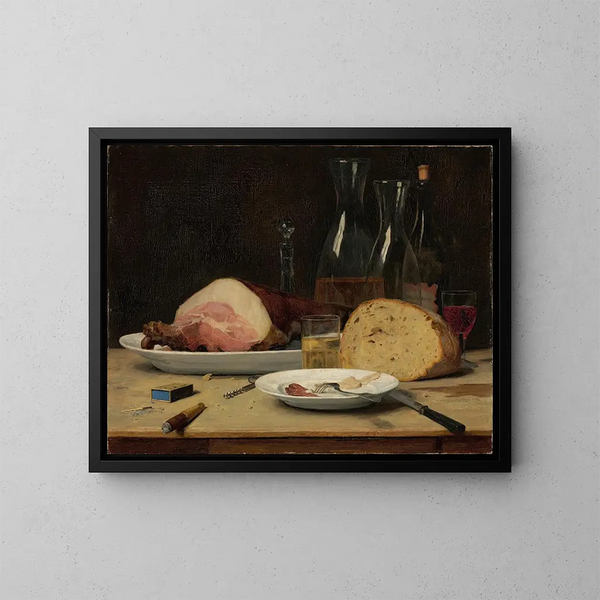 Naturmorte übermäßig - Albert Anker — gerahmtes Bild an der Wand