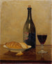 Stillleben mit altem Wein und Brot - Albert Anker — Ansicht des Kunstwerks