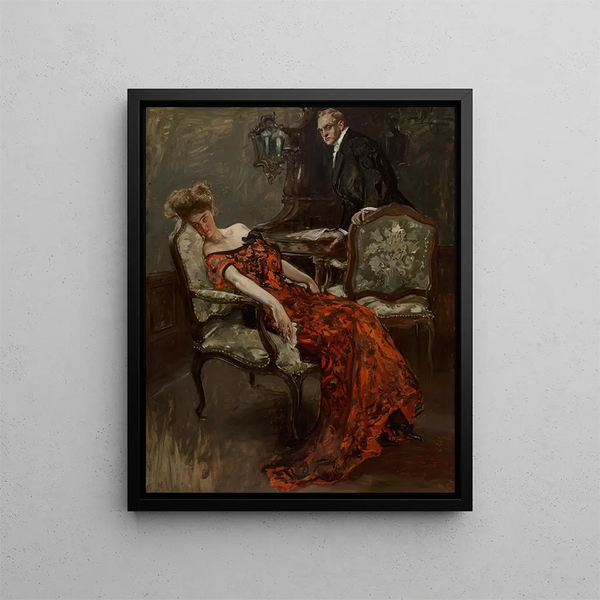 L'Argument - Albert Beck Wenzell — gerahmtes Bild an der Wand