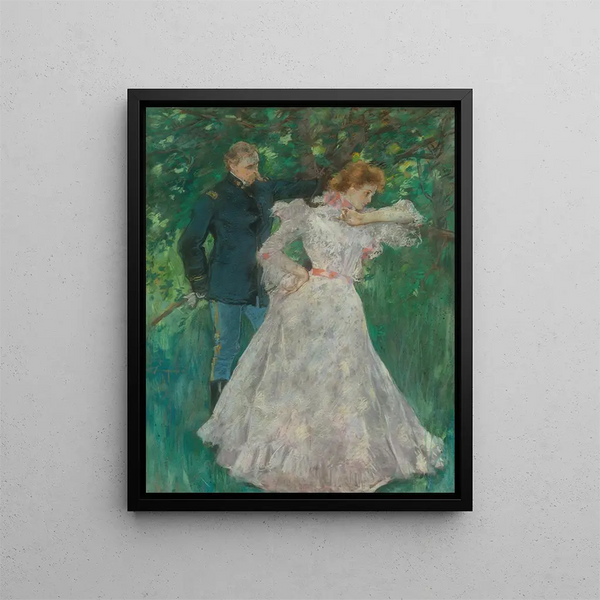 Les Nouvelles - Albert Beck Wenzell — gerahmtes Bild an der Wand