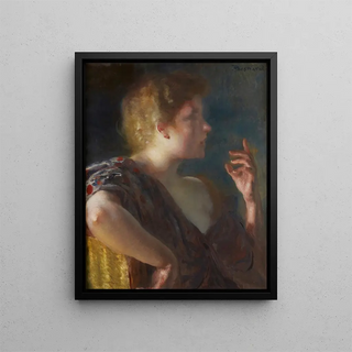 Albert Besnard - A portrait of a young woman.webp