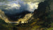 Sturm in den Rocky Mountains Mt Rosalie - Albert Bierstadt — Ansicht des Kunstwerks