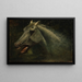Ein wildes Hengst, Originalskizze für Der letzte der Bisons - Albert Bierstadt — gerahmtes Bild an der Wand