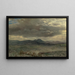 Studie der Wolken über San Francisco - Albert Bierstadt — gerahmtes Bild an der Wand