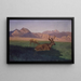Hirsch - Albert Bierstadt — gerahmtes Bild an der Wand