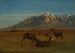 Hirsche im Berghaus - Albert Bierstadt — Ansicht des Kunstwerks