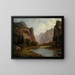 Portes du Yosemite - Albert Bierstadt — gerahmtes Bild an der Wand