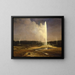 Geysers im Yellowstone-Nationalpark - Albert Bierstadt — gerahmtes Bild an der Wand