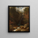 Chutes de Glen Ellis - Albert Bierstadt — gerahmtes Bild an der Wand
