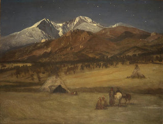 Albert Bierstadt - Indian Encampment  Evening.webp
