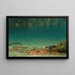 Landschaft am See - Albert Bierstadt — gerahmtes Bild an der Wand