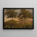Landschaft mit Kühen - Albert Bierstadt — gerahmtes Bild an der Wand