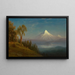 Mont St Helens, Fluss Columbia, Oregon - Albert Bierstadt — gerahmtes Bild an der Wand
