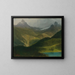 Berglandschaft - Albert Bierstadt — gerahmtes Bild an der Wand